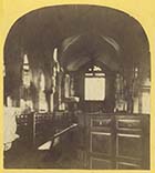 St Johns Church before screen erected [Stereoview, 1860s 